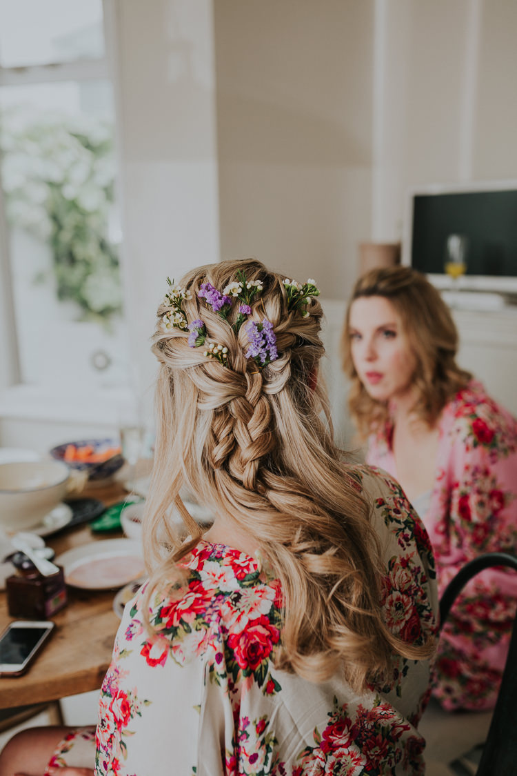 Bridal Hairstyle Plait Kate Gray Photography