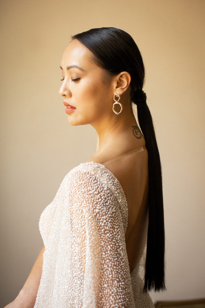Bride Bridal Hair Ponytail Wedding Lottie Topping