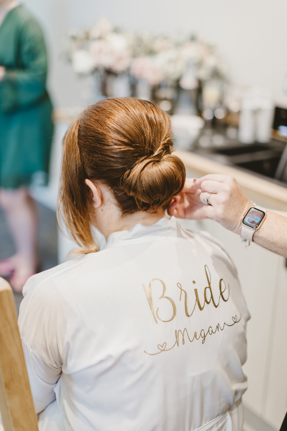Bridal Hairstyle Up Do Chignon Castletown Woodland Weddings Wedding Amy Lou Photography
