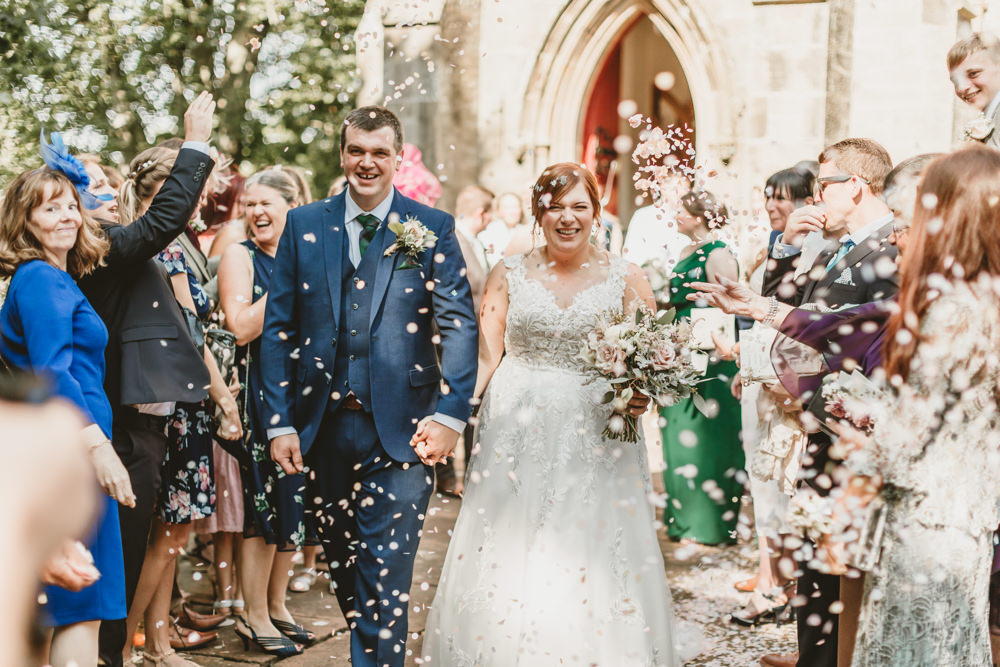 Confetti Throw Castletown Woodland Weddings Wedding Amy Lou Photography