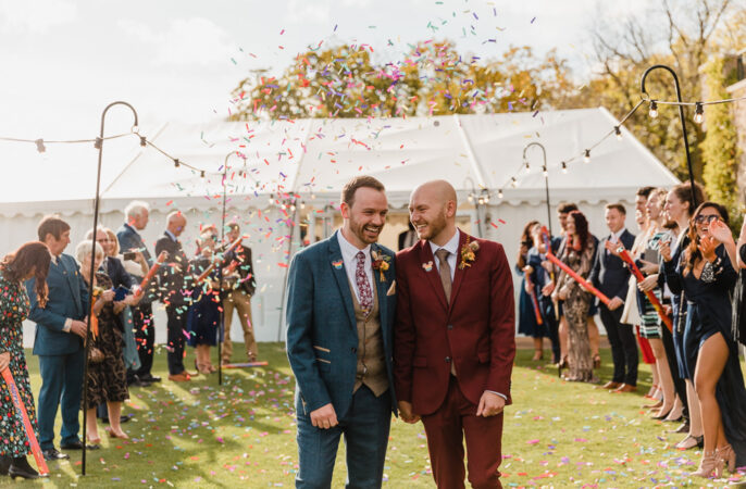Celtic Manor Resort Wedding Michelle Huggleston Photography Confetti Throw