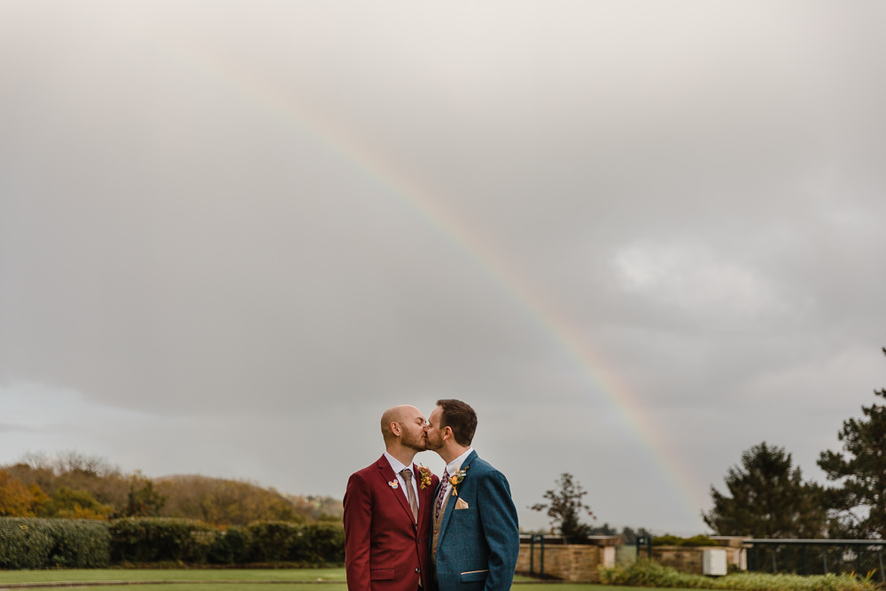 Rainbow Celtic Manor Resort Wedding Michelle Huggleston Photography