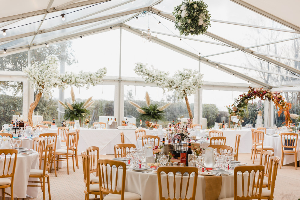 Clear Span Marquee Reception Celtic Manor Resort Wedding Michelle Huggleston Photography