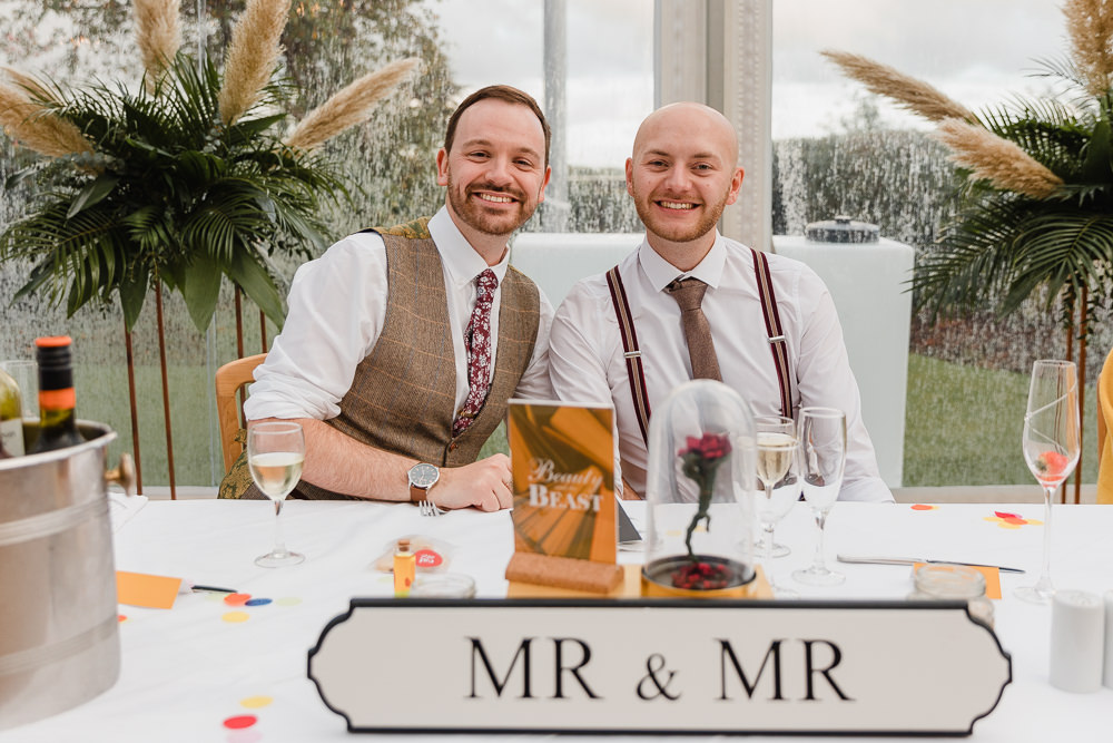 Mr & Mr Sign Celtic Manor Resort Wedding Michelle Huggleston Photography