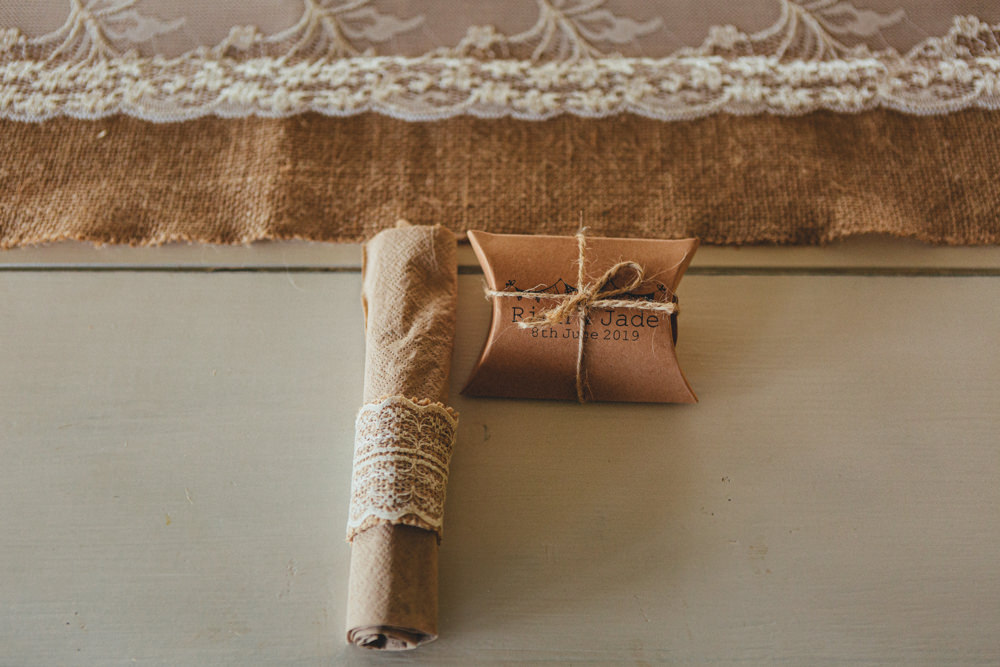 Favour Napkin Cornish Tipi Wedding Emma Stoner