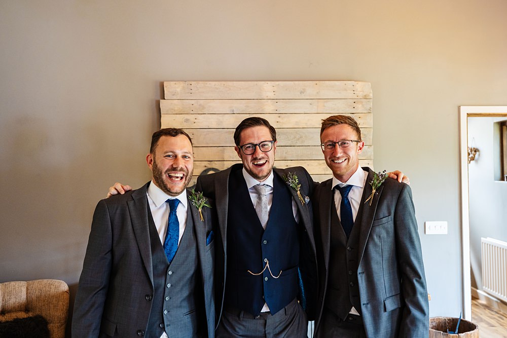 Groom Groomsmen Grey Suits Dodmoor House Wedding Two D Photography