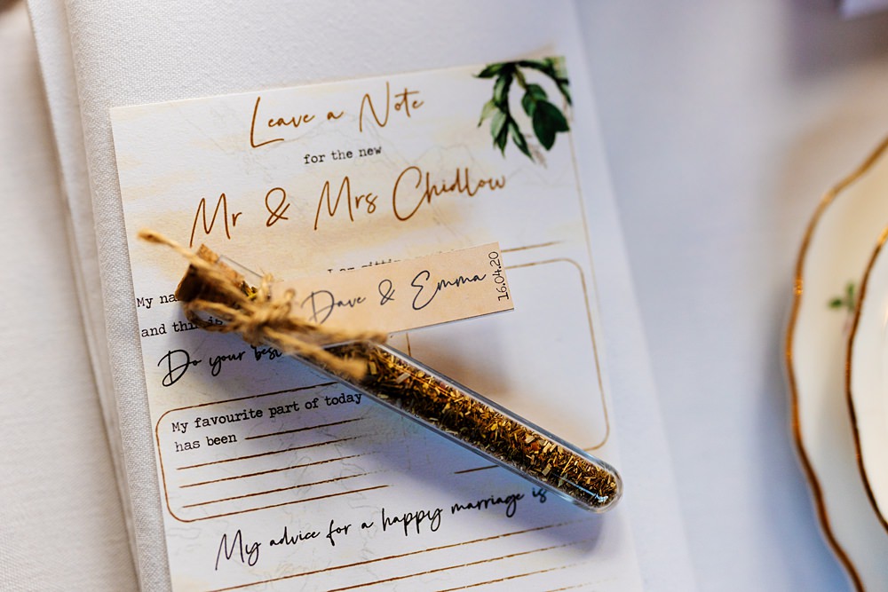 Favour Test Tube Qiuz Dodmoor House Wedding Two D Photography