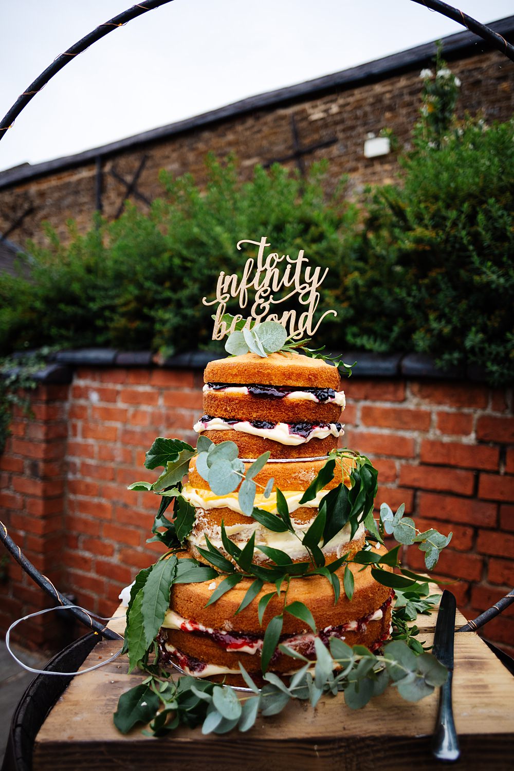 Naked Cake Layer Sponge Greenery Laser Cut Topper Hoop Backdrop Dodmoor House Wedding Two D Photography