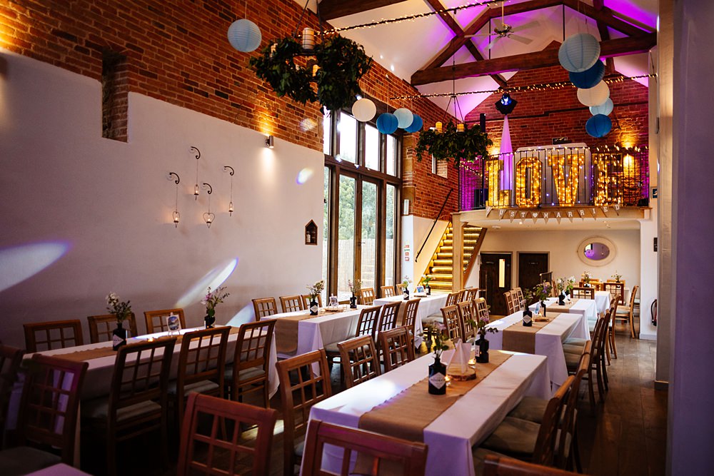 Barn Decor Greenery Hoops Blue White Lanterns Dodmoor House Wedding Two D Photography