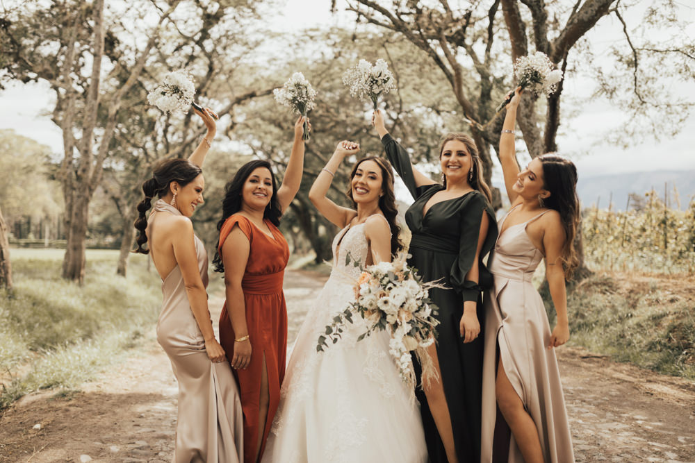 Mismatched Bridesmaids Dress Dresses Ecuador Wedding Michelle Agurto