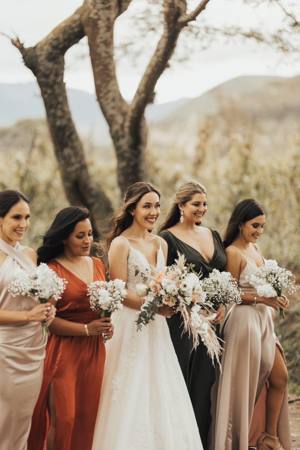 Mismatched Bridesmaids Dress Dresses Ecuador Wedding Michelle Agurto