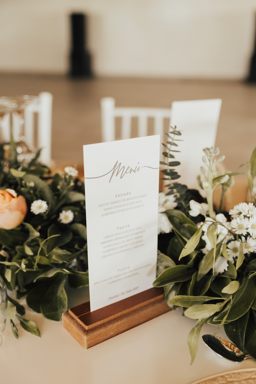 Menu Card Ecuador Wedding Michelle Agurto