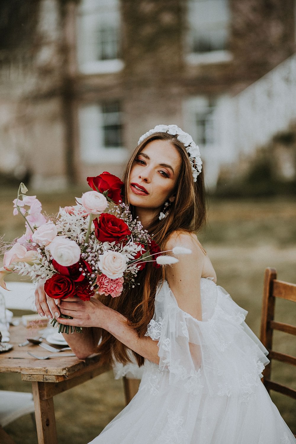 Bridal Headband Hair Hale Park Wedding Lola Rose Photography