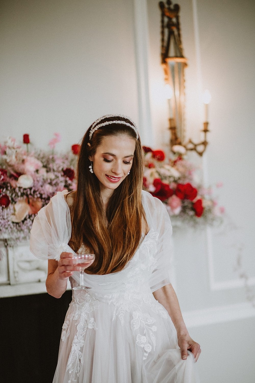 Long Hair Down Hale Park Wedding Lola Rose Photography