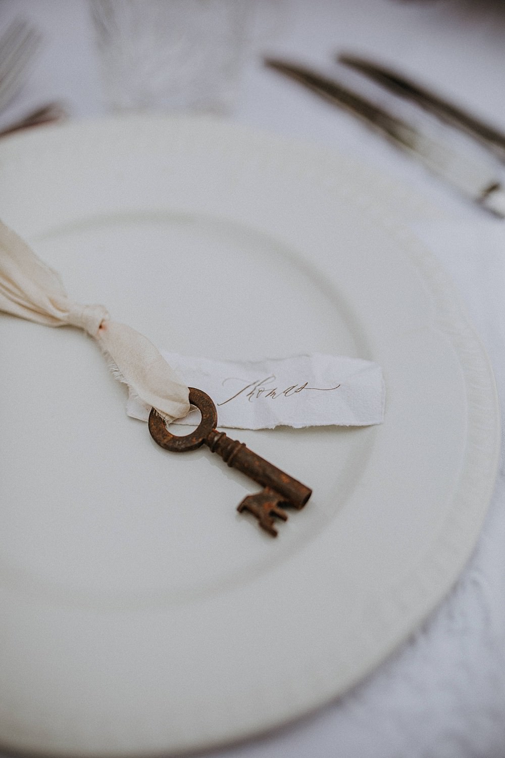 Key Place Name Card Hale Park Wedding Lola Rose Photography