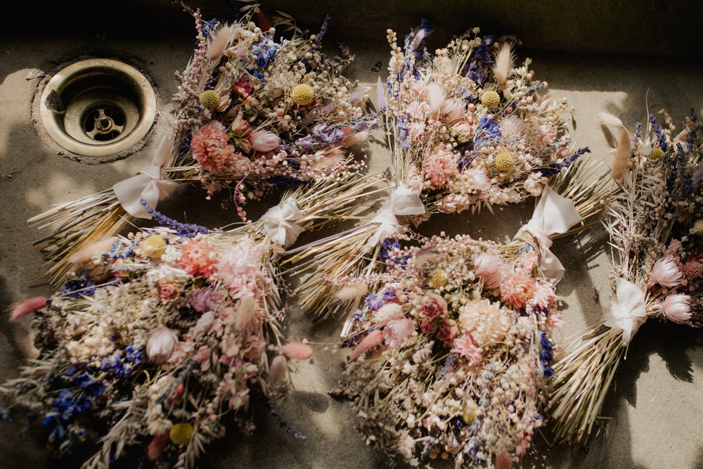 High House Weddings Wedding Kerry Ann Duffy Photography Dried Flower Bouquet