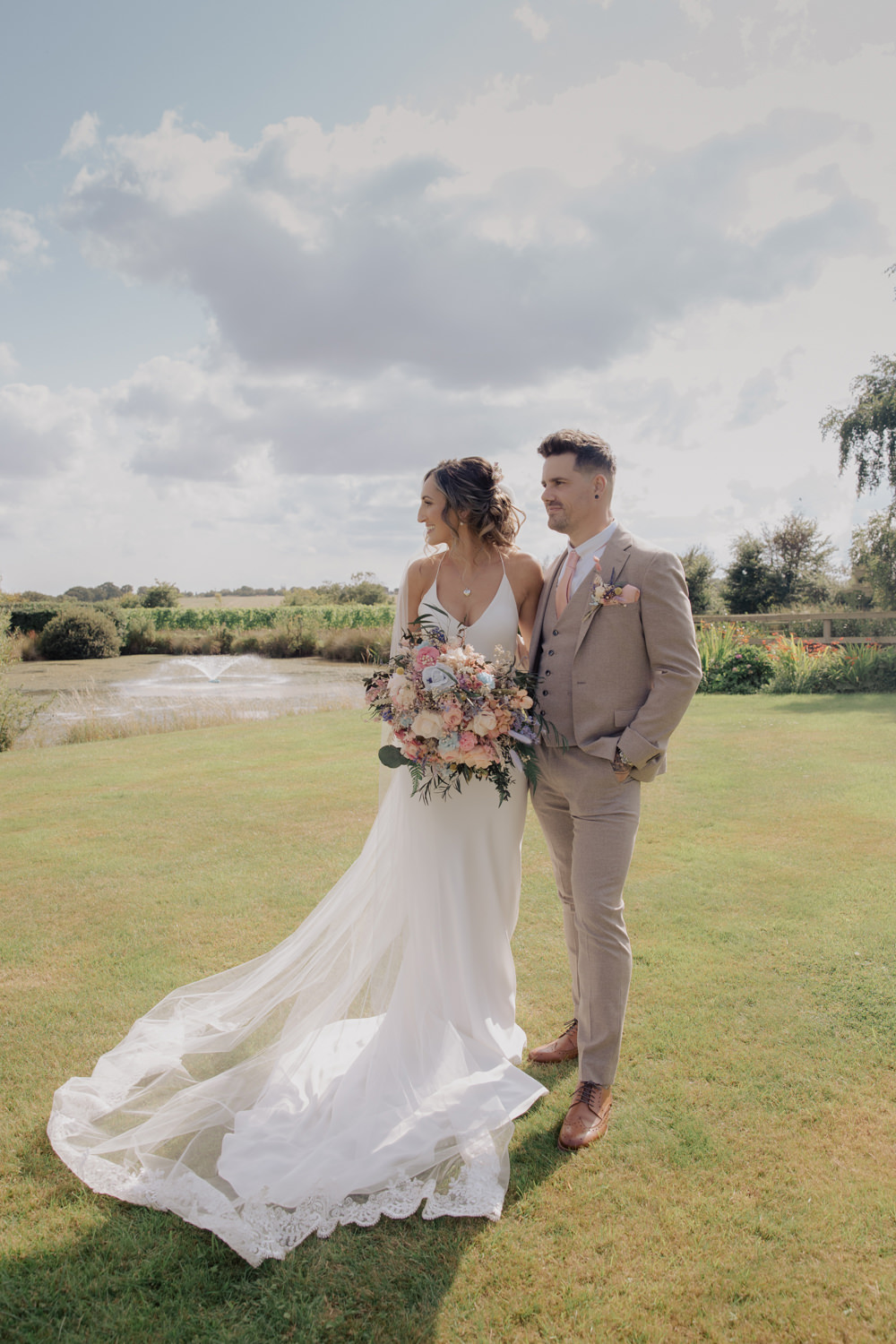 Dress Gown Bride Bridal Silk Grace Loves Lace Veil Slip High House Weddings Wedding Kerry Ann Duffy Photography