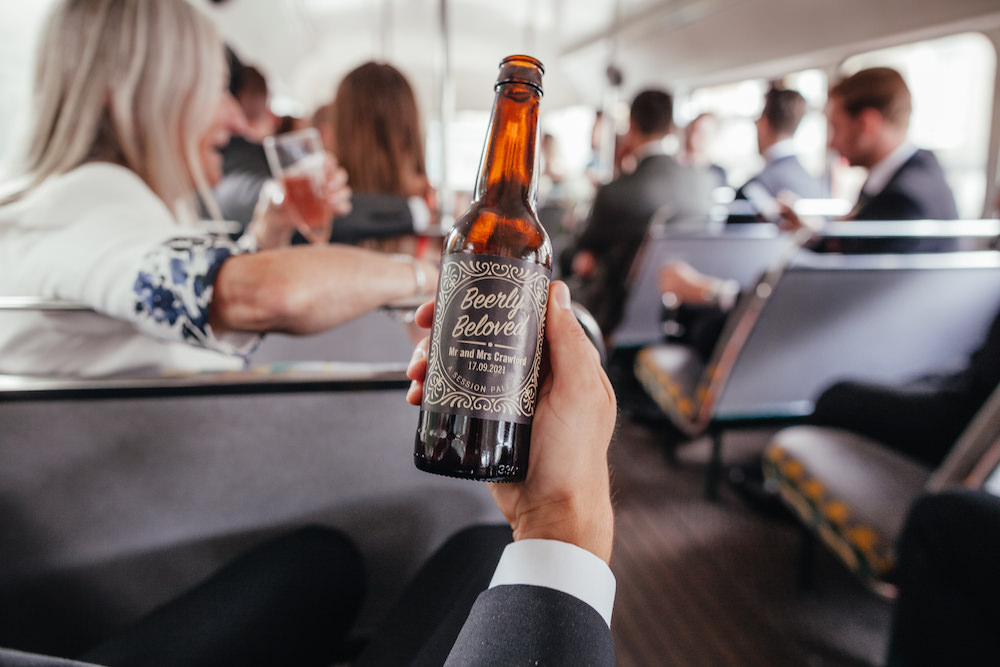 Personalised Beer Lordship Pub Dulwich Wedding Lase Photography