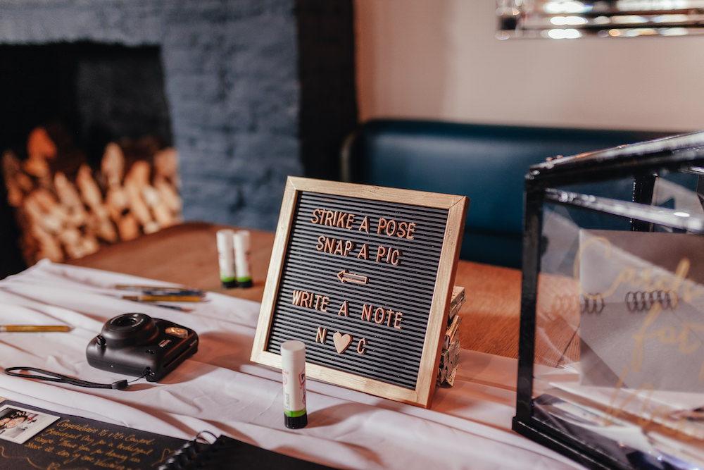 Guest Book Photo Booth Lordship Pub Dulwich Wedding Lase Photography