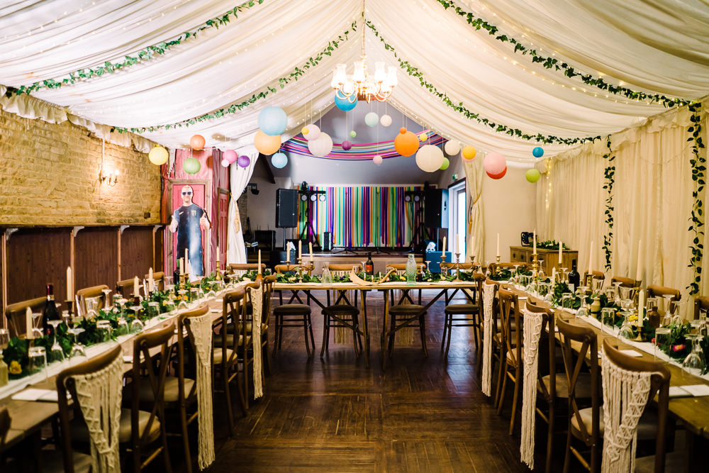Marquee Decor Fairy Lights Luckley Farm Holidays Wedding Jade Touron Photography