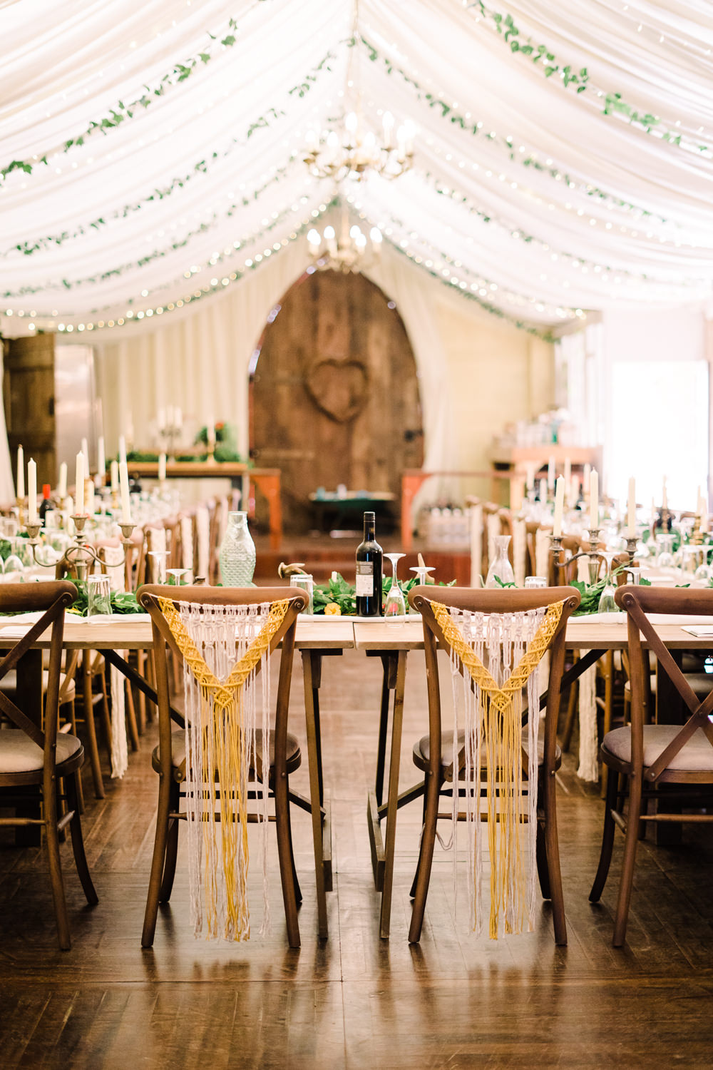 Macrame Chairs Couple Top Table Luckley Farm Holidays Wedding Jade Touron Photography