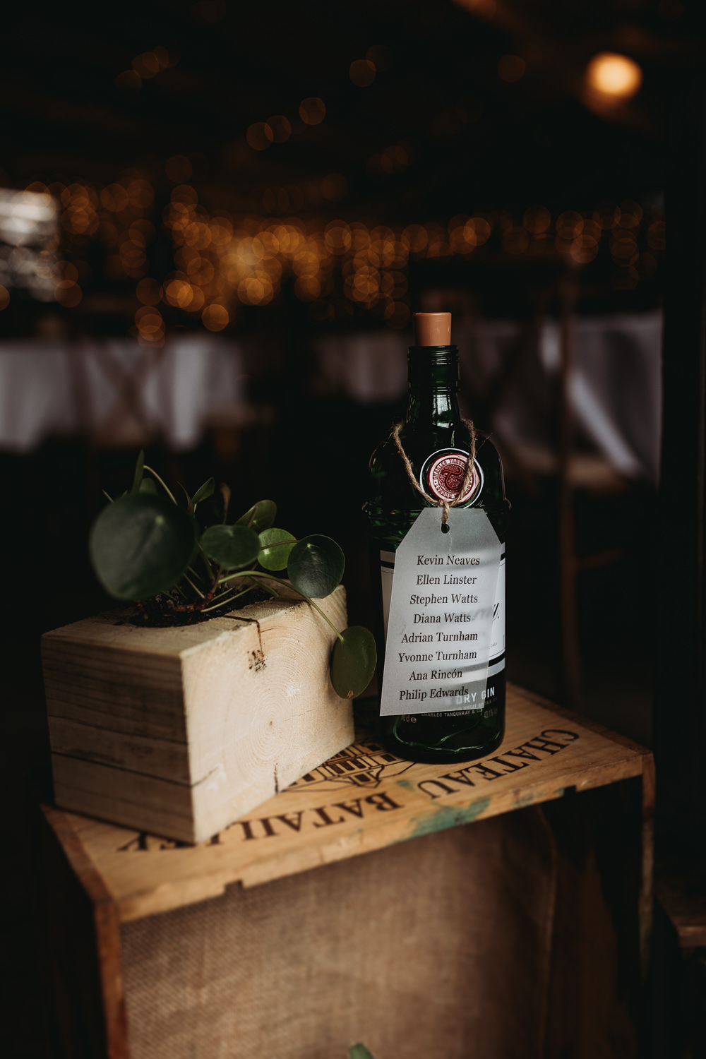 Table Plan Seating Chart Gin Bottles Milton Keynes Wedding Thyme Lane Photography