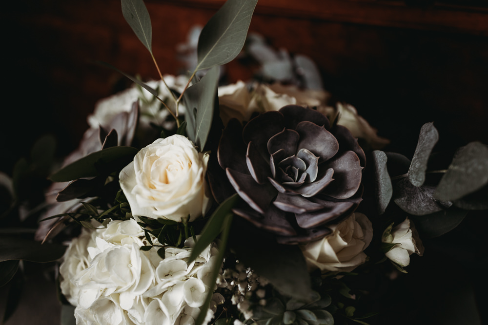 Bouquet Flowers Bride Bridal Succulents Rose Hydrangea Eucalyptus Milton Keynes Wedding Thyme Lane Photography