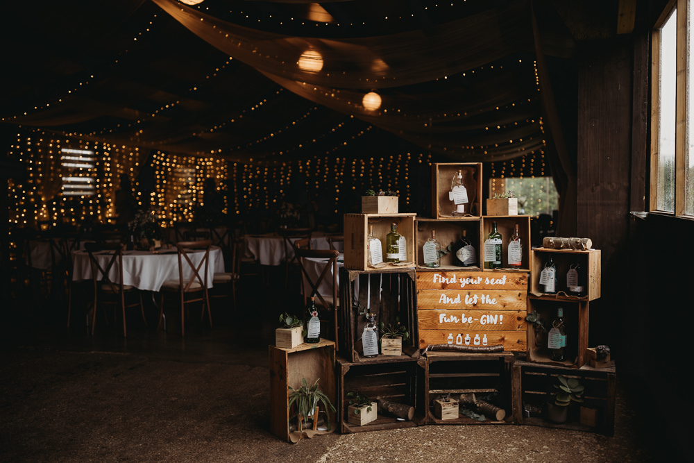Table Plan Seating Chart Gin Bottles Milton Keynes Wedding Thyme Lane Photography