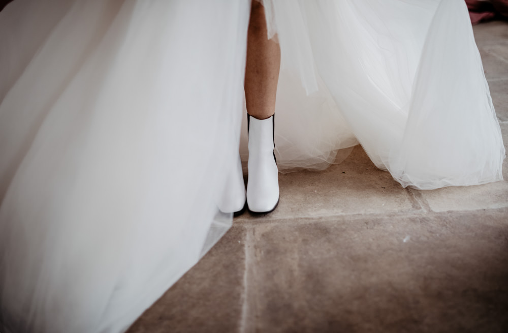 Bride Boots Modern Pink Wedding Camilla Andrea