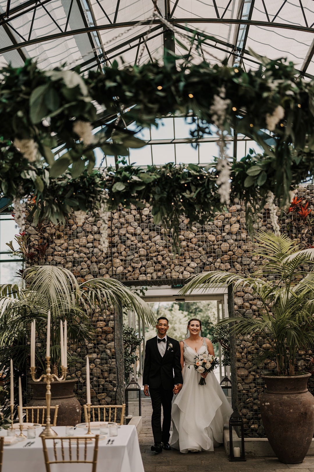 Planterra Conservatory Wedding Yana B Photographer Flower Wall Backdrop