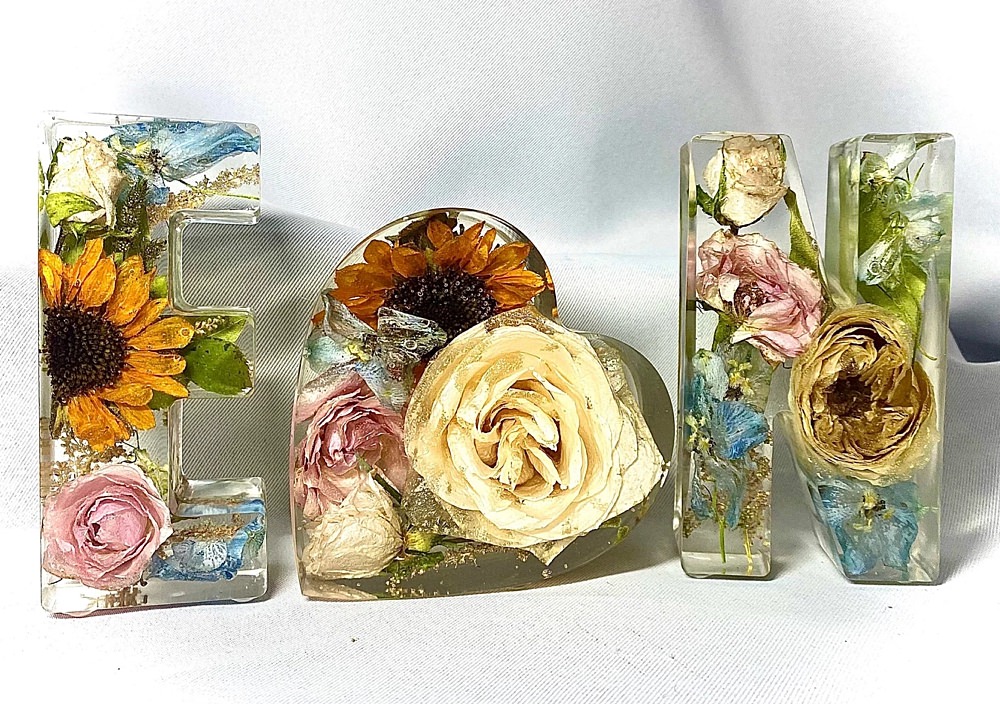 Resin Wedding Bouquet Preserve