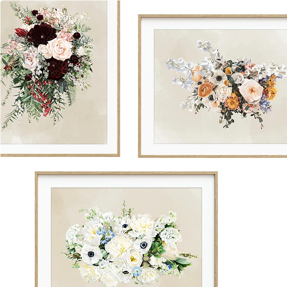 Wedding Bouquet Preservation Painting