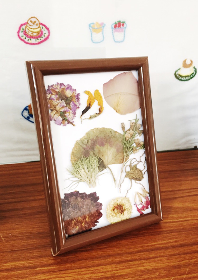 Wedding Bouquet Preserve Flowers Pressed Framed