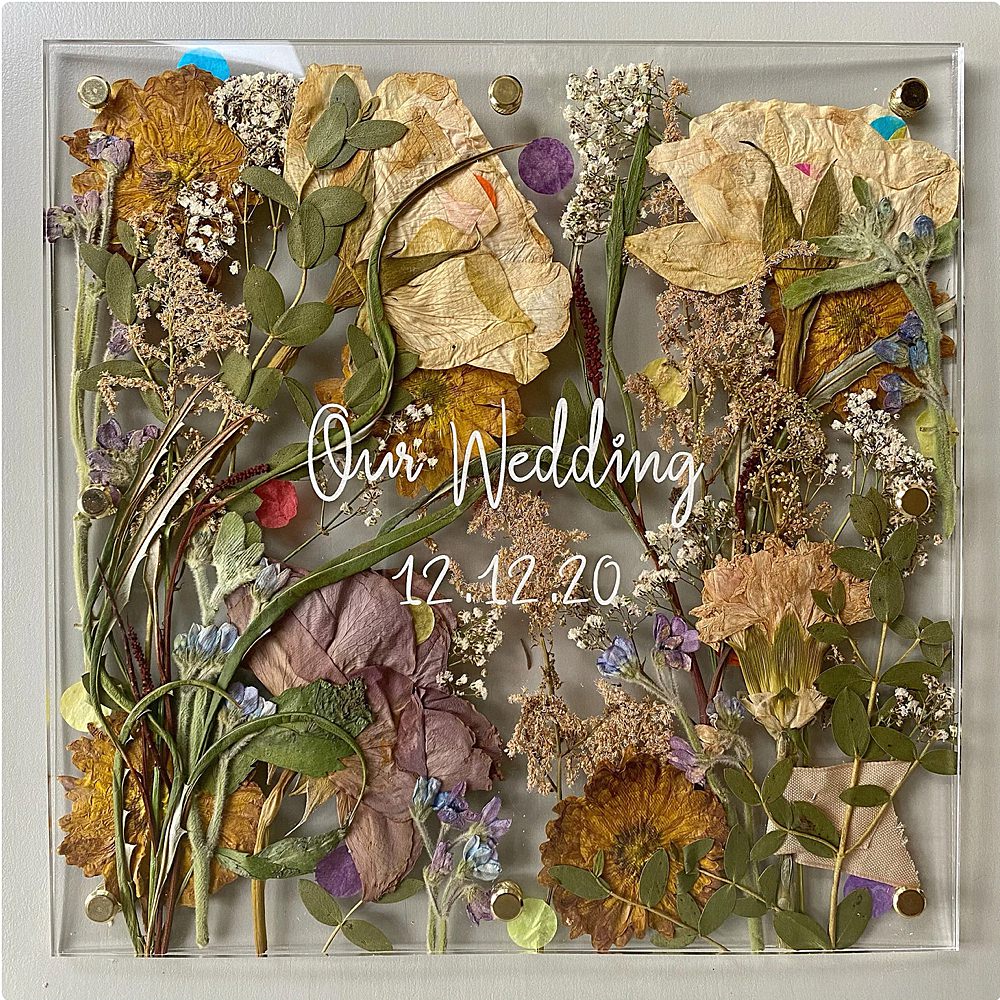 Wedding Bouquet Preserve Frame