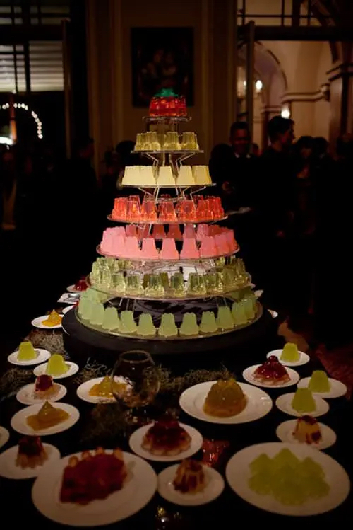 Jelly Alternative Wedding Cake Oeil Photography