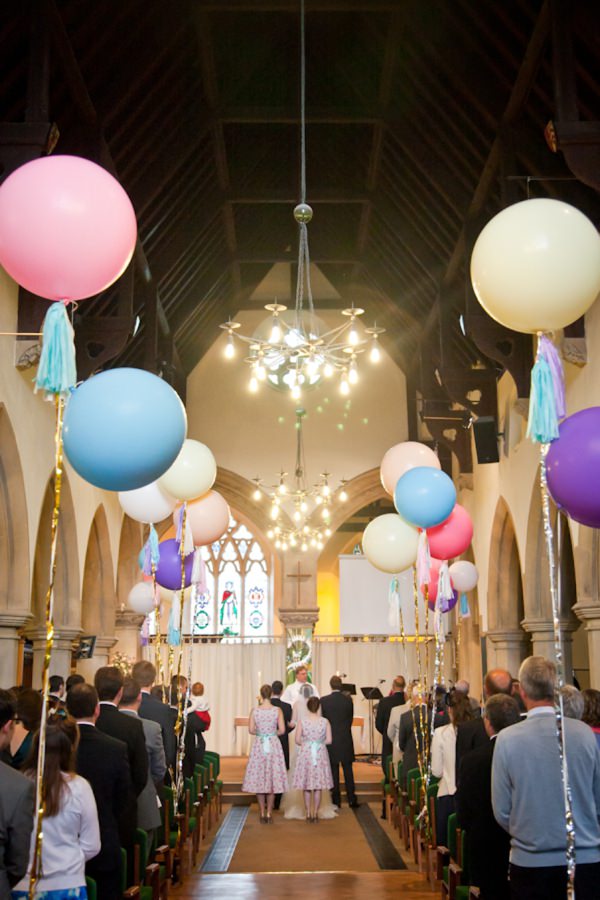 Balloon Church Aisle Decor Mia photography