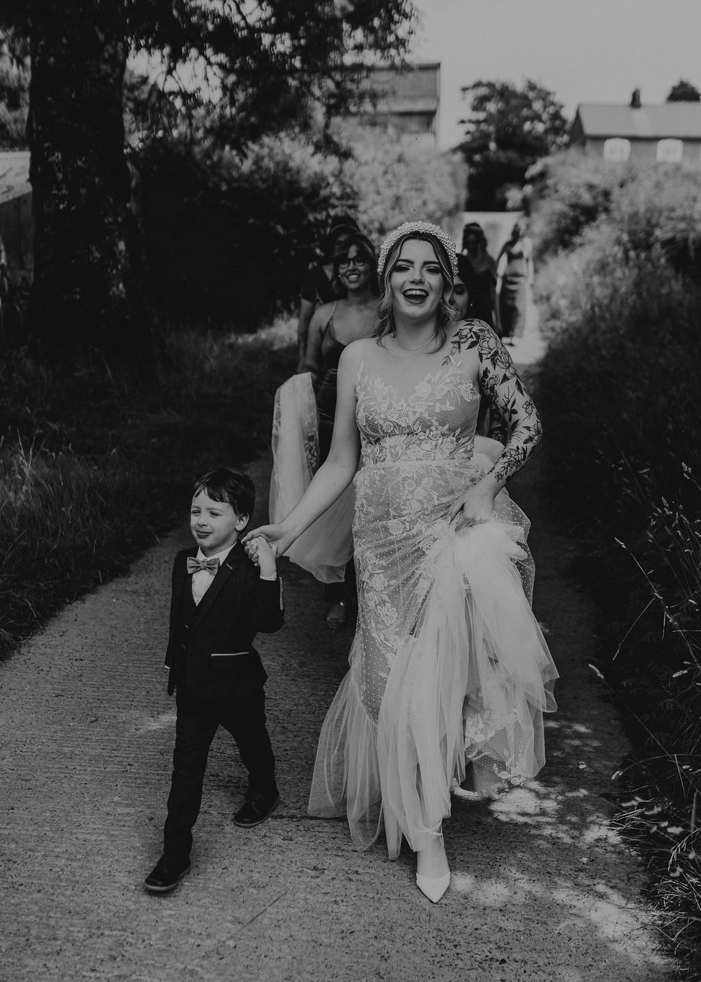 Wedding Dress Gown Bride Bridal Beer Garden Wedding Photos By Hash