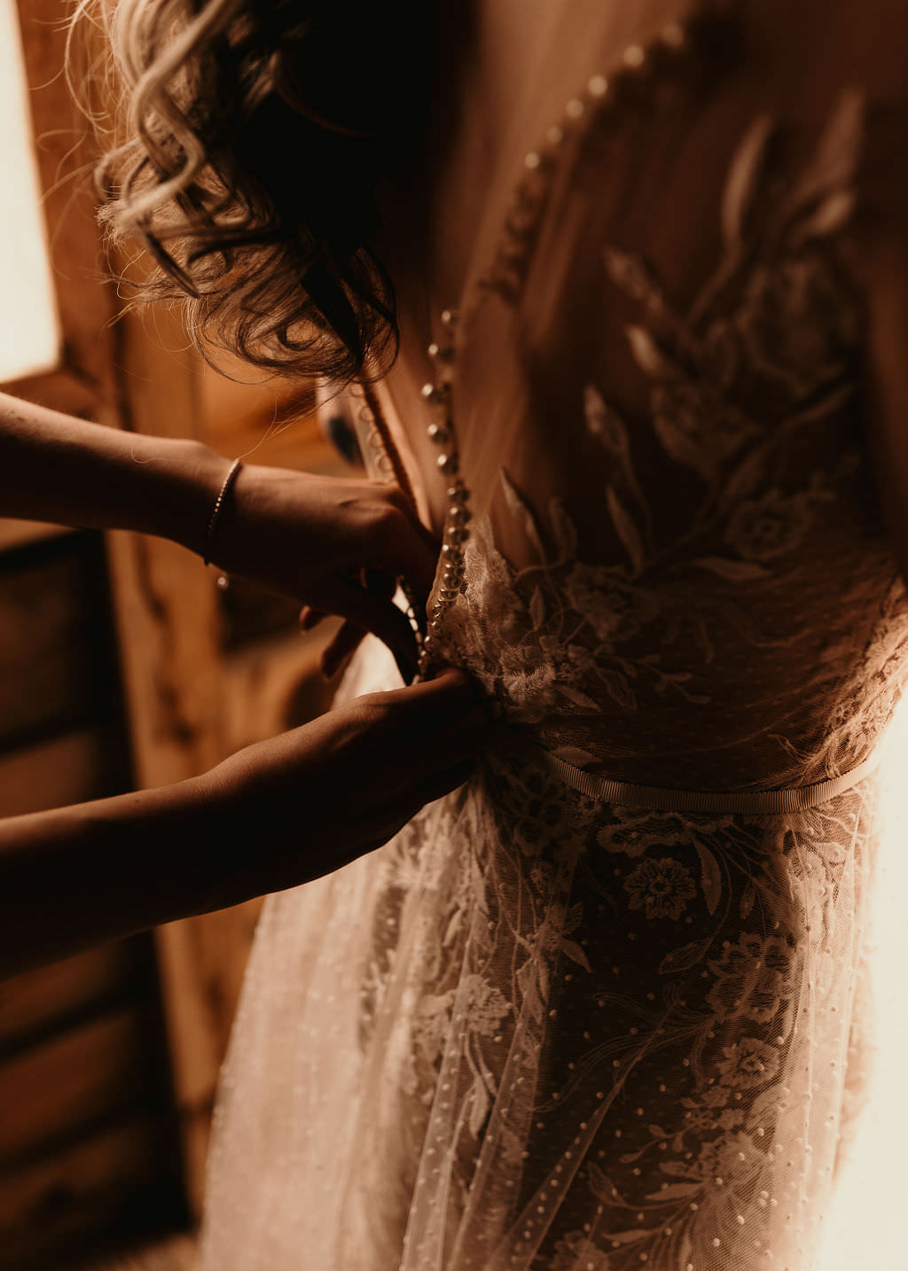 Dress Gown Bride Bridal Lace Tulle Button Back Beer Garden Wedding Photos By Hash