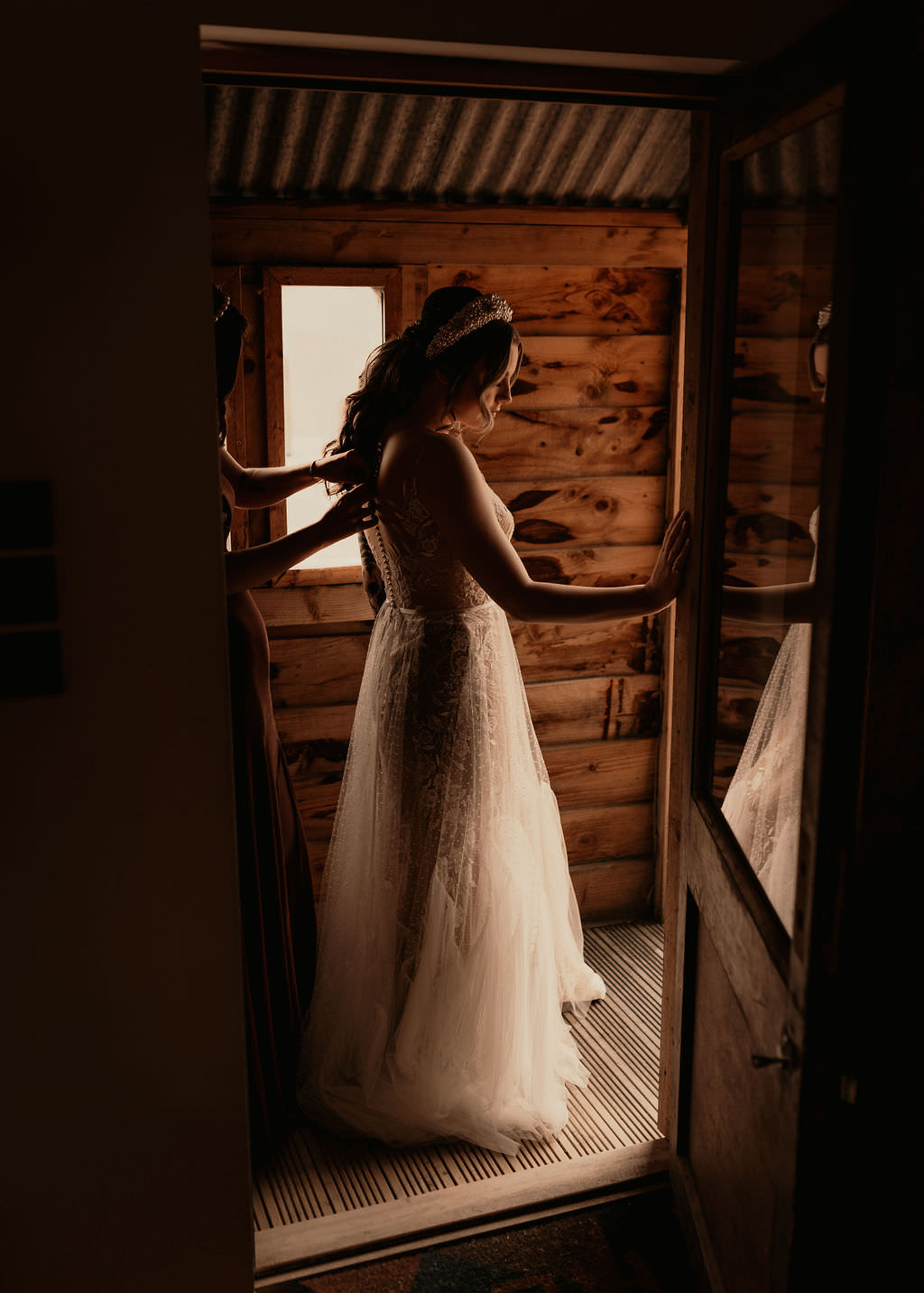 Dress Gown Bride Bridal Lace Tulle Sheer Beer Garden Wedding Photos By Hash