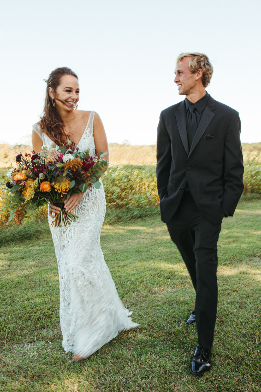 Black Floral Wedding Kasey Powell