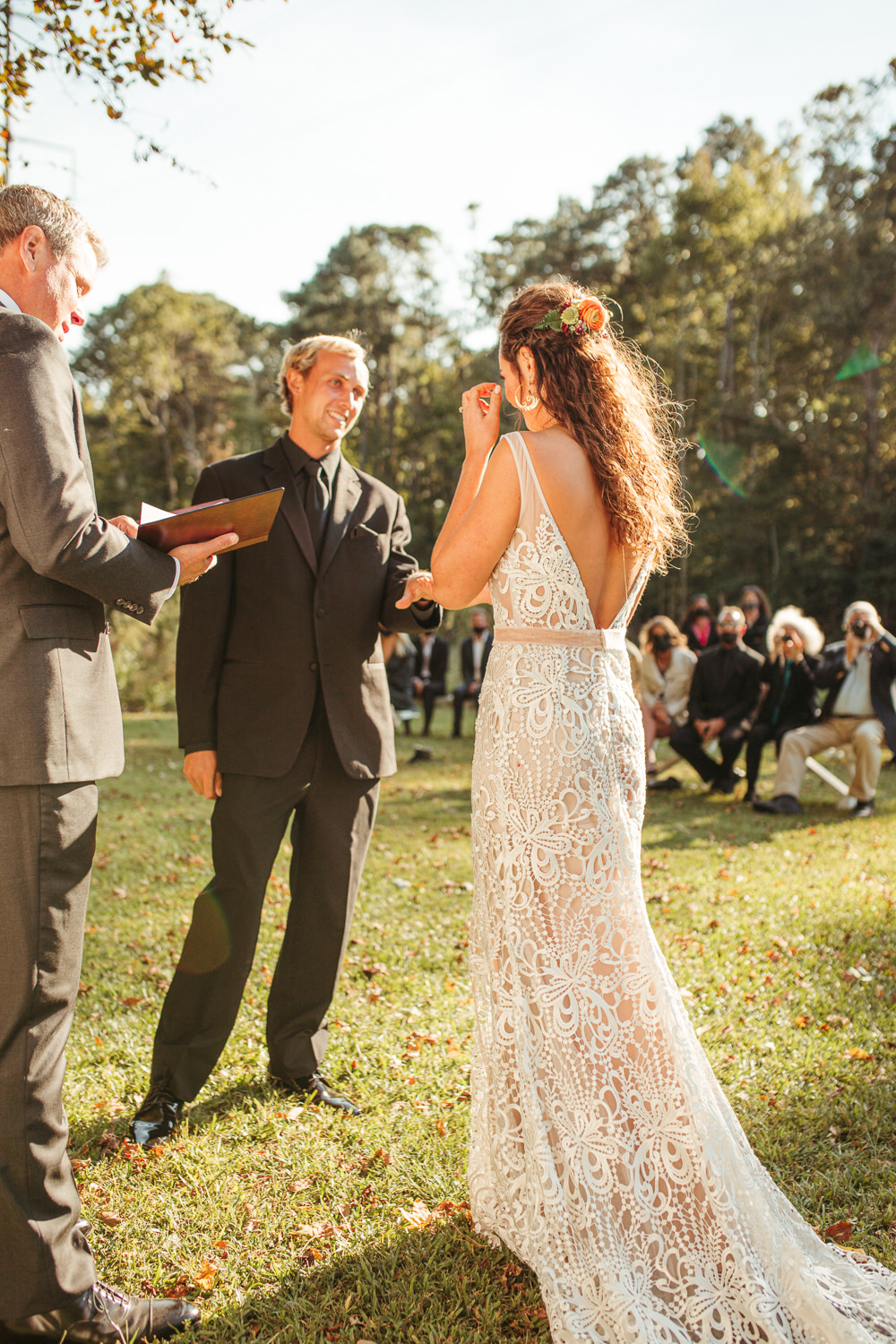 Black Floral Wedding Kasey Powell