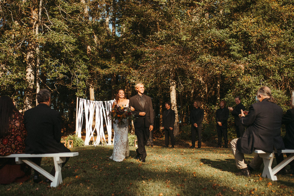Black Floral Wedding Kasey Powell