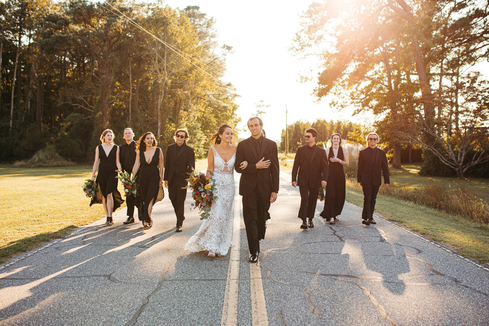 Black Floral Wedding Kasey Powell