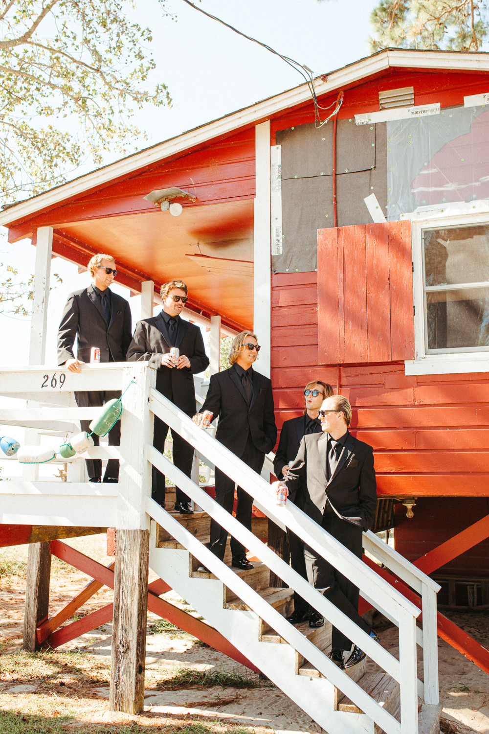 Groom Groomsmen Suits Black Floral Wedding Kasey Powell