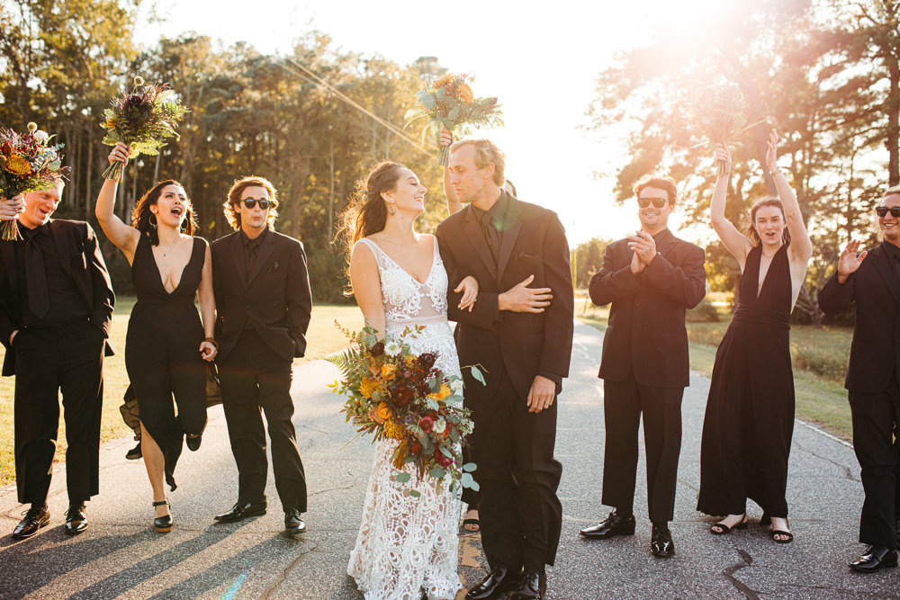 Black Floral Wedding Kasey Powell