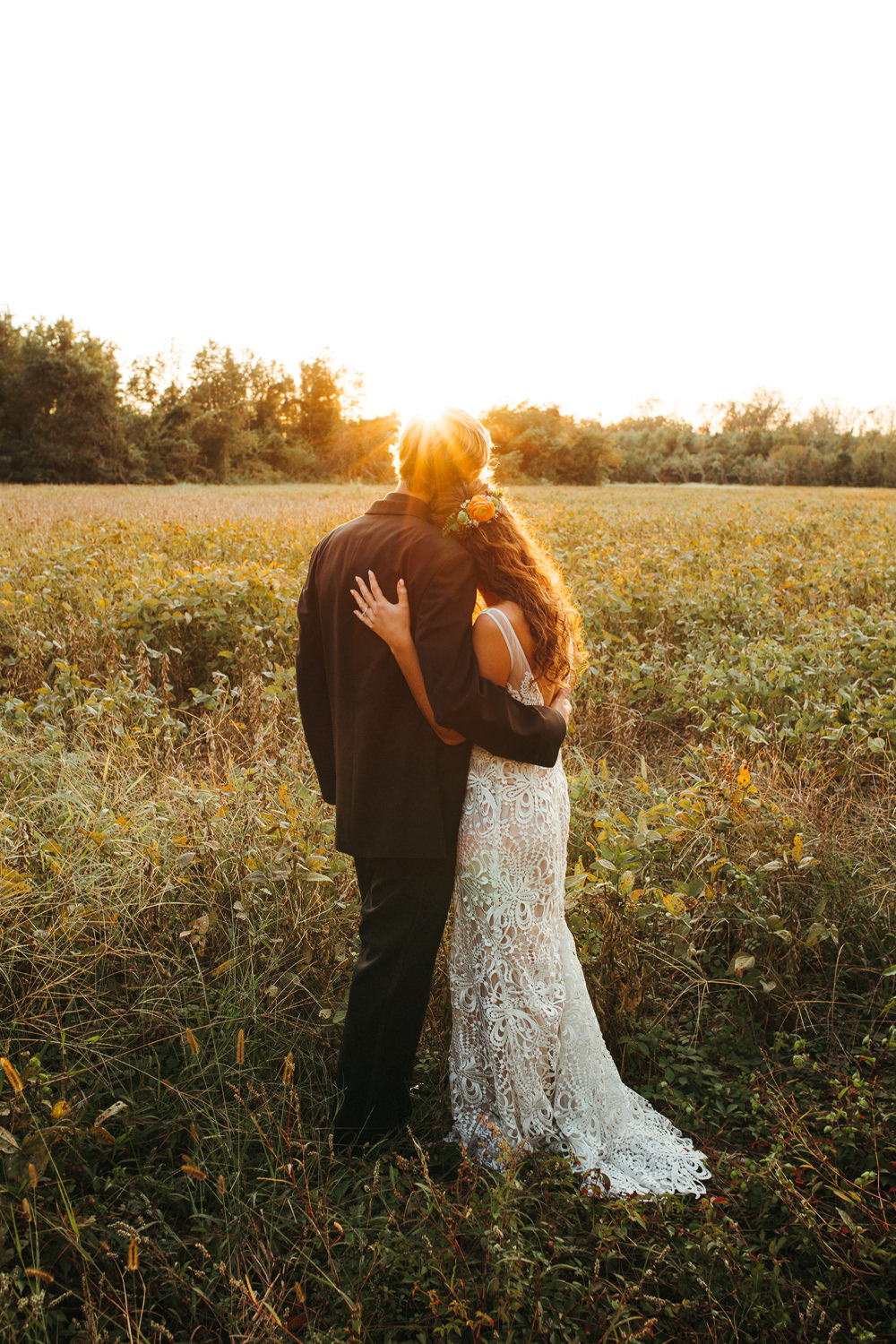 Black Floral Wedding Kasey Powell