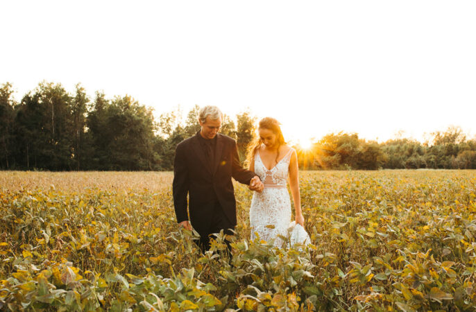 Black Floral Wedding Kasey Powell