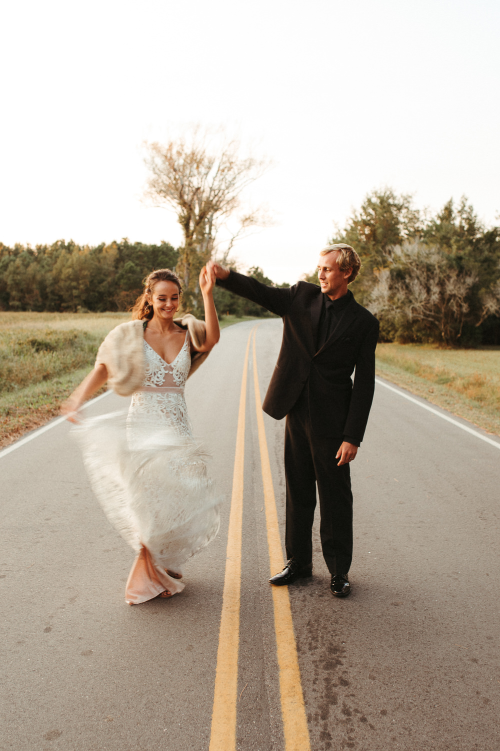 Black Floral Wedding Kasey Powell
