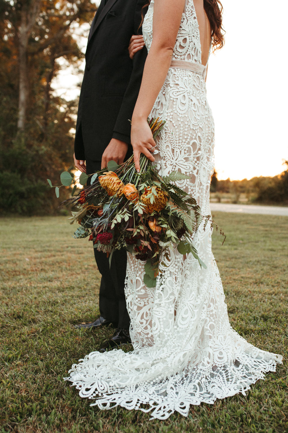 Black Floral Wedding Kasey Powell