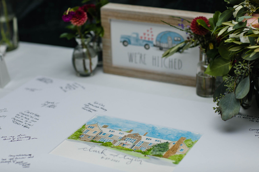 Sign Guest Book Art Frame Blithewold Mansion Wedding M.Studios
